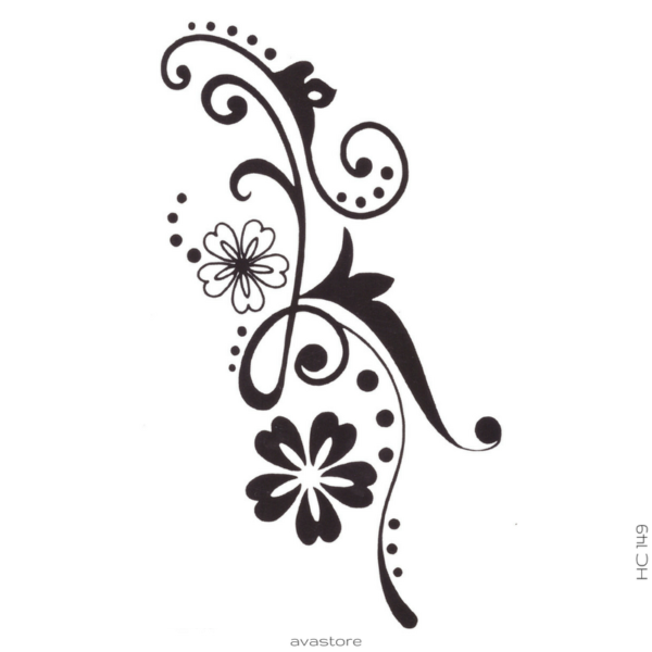 image tatouage brin fleuri