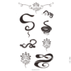 image tatouage serpent et lotus