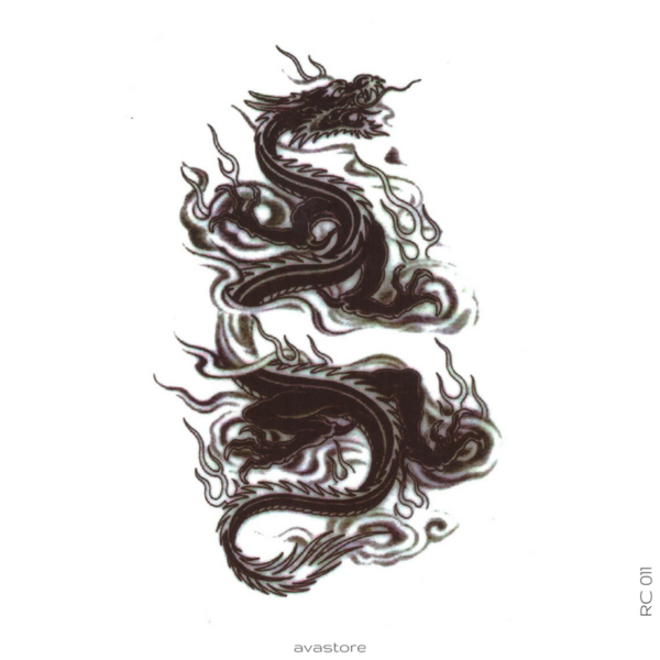 image tatouage dragon de feu