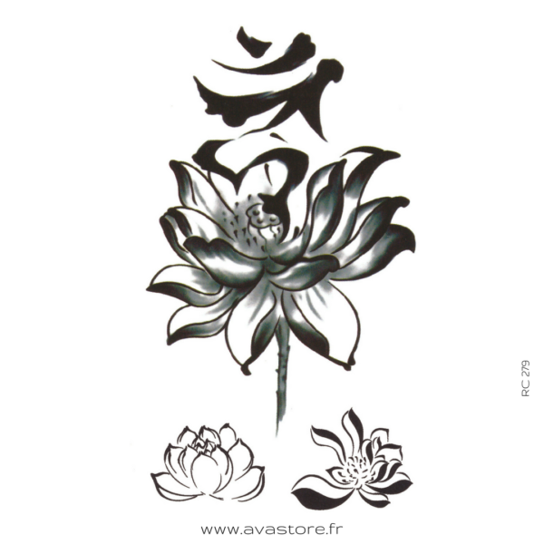 image tatouage lotus