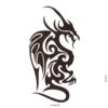 tatouage temporaire dragon tribal